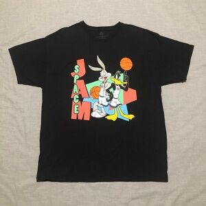 Space Jam Black T-Shirt Size 2X